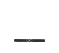 Ferragamo - Ceinture Double Adjus Gancini - Homme - Accessoires - Noir - Taille: 100 CM