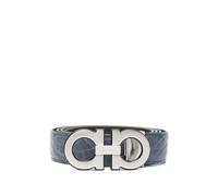 Ferragamo - Ceinture Double Adjus - Homme - Accessoires - Bleu - Taille: 110 CM
