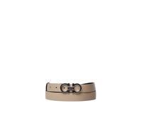 Ferragamo - Ceinture Double Gancini - Femme - Accessoires - Beige - Taille: 75 CM