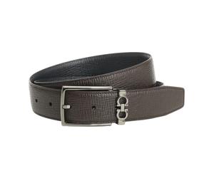 Ferragamo - Ceinture Double Réglable - Homme - Accessoires - Brun - Taille: 95 CM