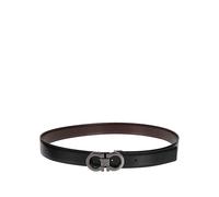 Salvatore Ferragamo Ceinture élégante en cuir Homme Noir Taille 110 cm