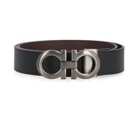 Salvatore Ferragamo Ceinture en cuir élégante Homme Noir Taille 110 cm