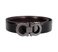 Salvatore Ferragamo Ceinture élégante en cuir Homme Noir Taille 110 cm