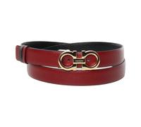 Ferragamo - Ceinture Gancini Réversible et Ajustable - Femme - Accessoires - Rouge - Taille: 85 CM