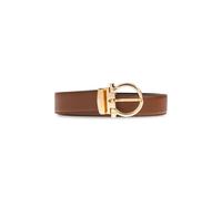 Ferragamo - Ceinture Gancini Réversible et Ajustable - Homme - Accessoires - Brun - Taille: 90 CM