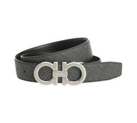 Ferragamo - Ceinture Gancini Réversible et Ajustable - Homme - Accessoires - Noir - Taille: 95 CM