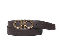 Ferragamo, Homme, Accessoires, Brun, Taille: 115 CM Gancini Ceinture réversible en cuir