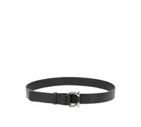 Ferragamo ceinture homme noire gancini en cuir - 100