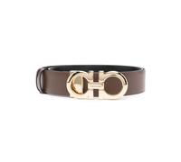 Ferragamo - Ceinture Réversible avec Boucle Gancini - Femme - Accessoires - Brun - Taille: 70 CM