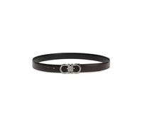 Ferragamo - Ceinture réversible en cuir Gancini - Homme - Accessoires - Noir - Taille: 115 CM
