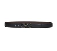 Ferragamo - Ceinture Réversible Gancini - Homme - Accessoires - Noir - Taille: 90 CM