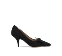 Ferragamo chaussures à talons femme noires suède - 8