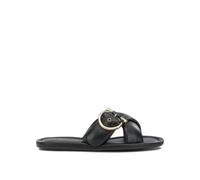 Ferragamo claquette femme noir en cuir - 9