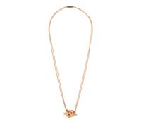 Ferragamo - Collier avec pendentif Double Gancini - Femme - Accessoires - Rose - Taille: ONE Size