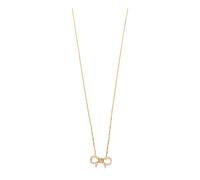 Ferragamo - Collier avec pendentif orné de cristaux scintillants - Femme - Accessoires - Jaune - Taille: ONE Size