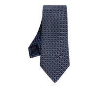 Ferragamo - Cravate Chicca - Homme - Accessoires - Bleu - Taille: ONE Size