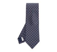 Ferragamo - Cravate en soie 5 Club - Homme - Accessoires - Bleu - Taille: ONE Size