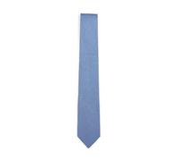 Ferragamo - Cravate en soie à imprimé Gancini - Homme - Accessoires - Bleu - Taille: ONE Size