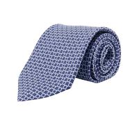 Ferragamo - Cravate en soie Carato - Homme - Accessoires - Bleu - Taille: ONE Size
