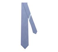 Ferragamo - Cravate en soie à motif Gancini - Homme - Accessoires - Bleu - Taille: ONE Size