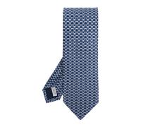 Ferragamo - Cravate en soie - Homme - Accessoires - Bleu - Taille: ONE Size