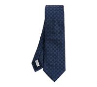 Ferragamo - Cravate en soie - Homme - Accessoires - Bleu - Taille: ONE Size
