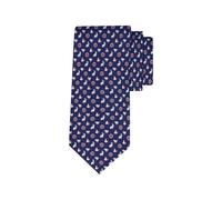 Ferragamo - Cravate en soie imprimée - Homme - Accessoires - Bleu - Taille: ONE Size