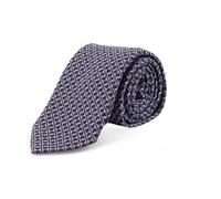Ferragamo - Cravate en soie Crema - Homme - Accessoires - Bleu - Taille: ONE Size