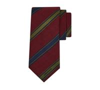 Ferragamo - Cravate Jacquard à Rayures Régimentaires - Homme - Accessoires - Multicolore - Taille: ONE Size