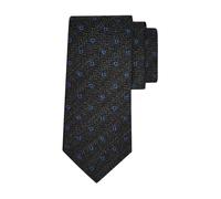 Ferragamo - Cravate Jacquard Gancini Chevron - Homme - Accessoires - Noir - Taille: ONE Size