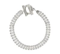 Ferragamo - Crystal Bracelet - Femme - Accessoires - Gris - Taille: M/L