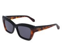 Ferragamo Donna Ferragamo SF2065S 006 Lunettes de soleil Acetato Nero Farfalla Normale