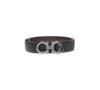 Ferragamo - Double Adjus Belt - Homme - Accessoires - Noir - Taille: 95 CM