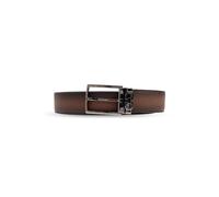 Ferragamo - Double Adjus Leather Belt - Homme - Accessoires - Brun - Taille: 100 CM
