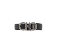 Ferragamo - Double Adjustable Gancini Belt - Homme - Accessoires - Noir - Taille: 110 CM