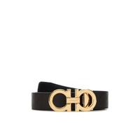 Ferragamo - Double Gancini Belt - Homme - Accessoires - Brun - Taille: 110 CM