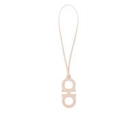 Ferragamo - Double Gancini Leather Charm - Femme - Accessoires - Rose - Taille: ONE Size