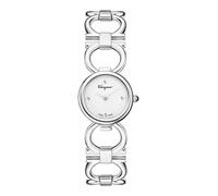 Ferragamo Double Gancini Montre bracelet, blanc, OS, Ferragamo | Double Gancini
