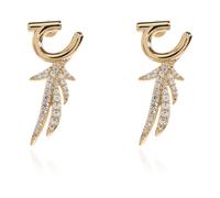 Ferragamo - Ear Piuma SM - Femme - Accessoires - Jaune - Taille: ONE Size