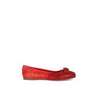 Ferragamo - Élégantes Ballerines - Femme - Chaussures - Rouge - Taille: 36 1/2 EU