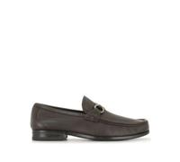 Ferragamo - Élégantes Mocassins avec Détail Gancini - Homme - Chaussures - Brun - Taille: 39 1/2 EU