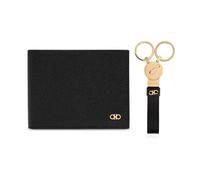 Ferragamo - Ensemble Portefeuille et Porte-clés - Homme - Accessoires - Noir - Taille: ONE Size