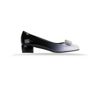 Ferragamo - Escarpins à Ruban Bout Rond - Femme - Chaussures - Noir - Taille: 34 1/2 EU