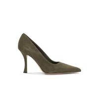 FERRAGAMO escarpins en suède femme vert - 7.5