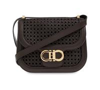 Ferragamo, Femme, Sacs, Brun, Taille: ONE Size Sac bandoulière Double Gancini
