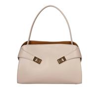 Ferragamo, Femme, Sacs, Gris, Taille: ONE Size Hug Soft Shoulder Bag
