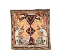 Ferragamo - Foulard en Soie - Femme - Accessoires - Brun - Taille: ONE Size