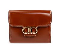 Ferragamo - Gancini Compact Wallet - Femme - Accessoires - Brun - Taille: ONE Size