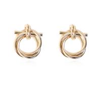 Ferragamo - Gancini Earrings - Femme - Accessoires - Jaune - Taille: ONE Size