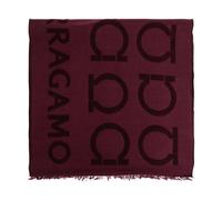 Ferragamo - Gancini Jacquard Scarf - Femme - Accessoires - Rouge - Taille: ONE Size